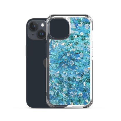 Abstract Blues Clear Case for iPhone® –  Free Delivery! Rock / Metal / Gothic / EDM / Clubwear - Alternative Apparel Only from Phase B Records.