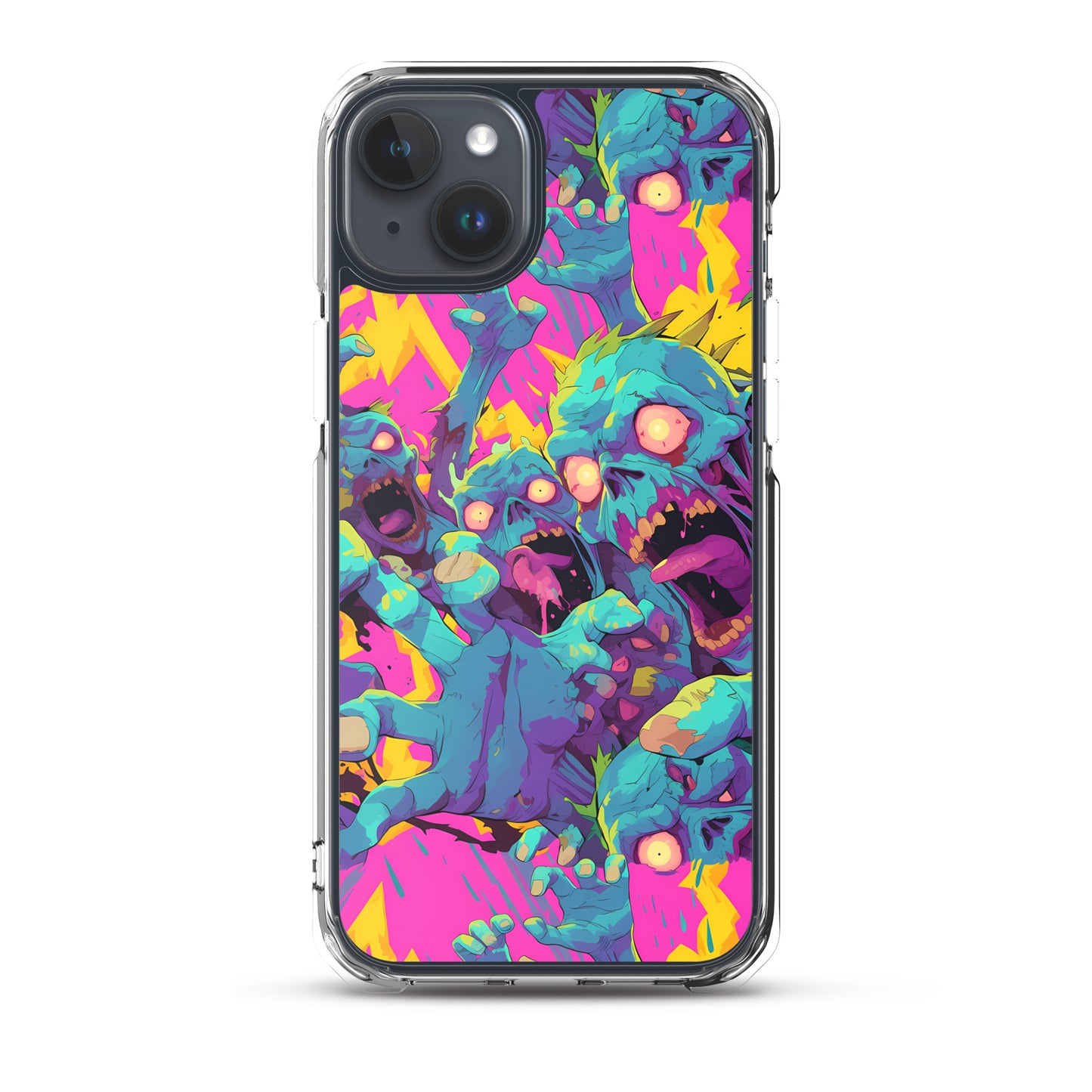 Cartoon Zombies Clear Case for iPhone®