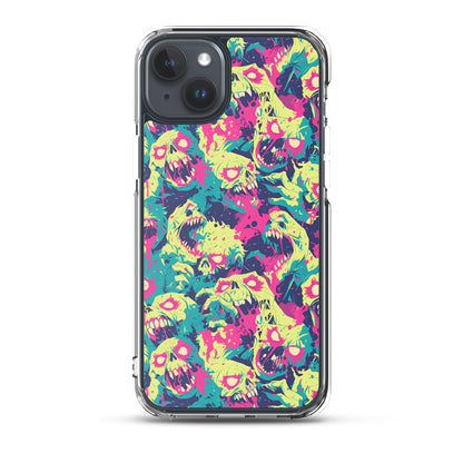 Cartoon Zombies Clear Case for iPhone®