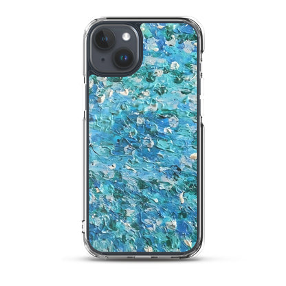 Abstract Blues Clear Case for iPhone® –  Free Delivery! Rock / Metal / Gothic / EDM / Clubwear - Alternative Apparel Only from Phase B Records.