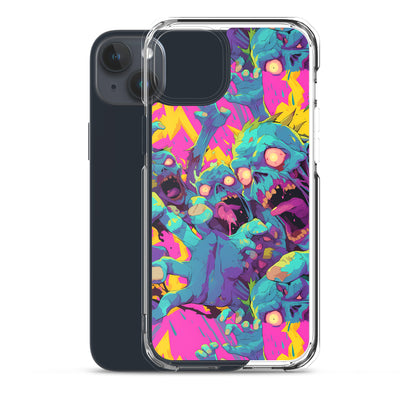 Cartoon Zombies Clear Case for iPhone®