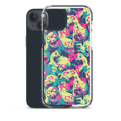 Cartoon Zombies Clear Case for iPhone®