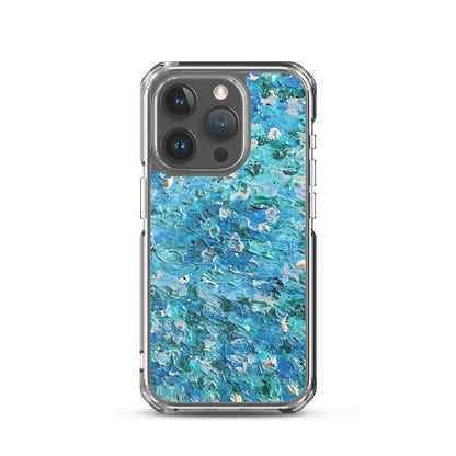 Abstract Blues Clear Case for iPhone® –  Free Delivery! Rock / Metal / Gothic / EDM / Clubwear - Alternative Apparel Only from Phase B Records.