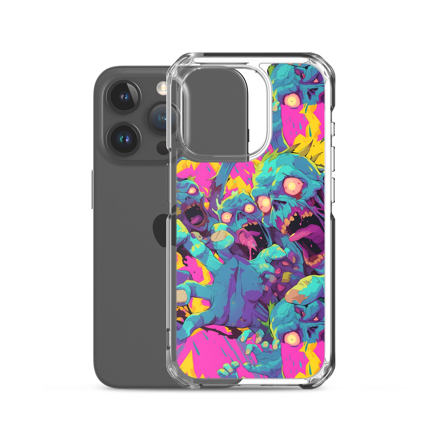 Cartoon Zombies Clear Case for iPhone®