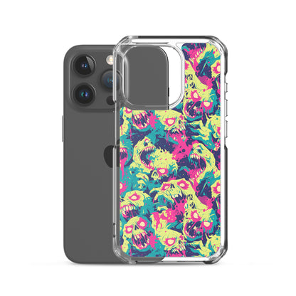 Cartoon Zombies Clear Case for iPhone®