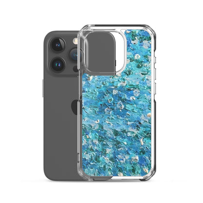 Abstract Blues Clear Case for iPhone® –  Free Delivery! Rock / Metal / Gothic / EDM / Clubwear - Alternative Apparel Only from Phase B Records.