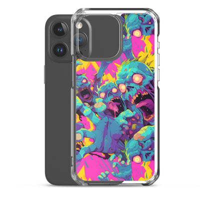 Cartoon Zombies Clear Case for iPhone®