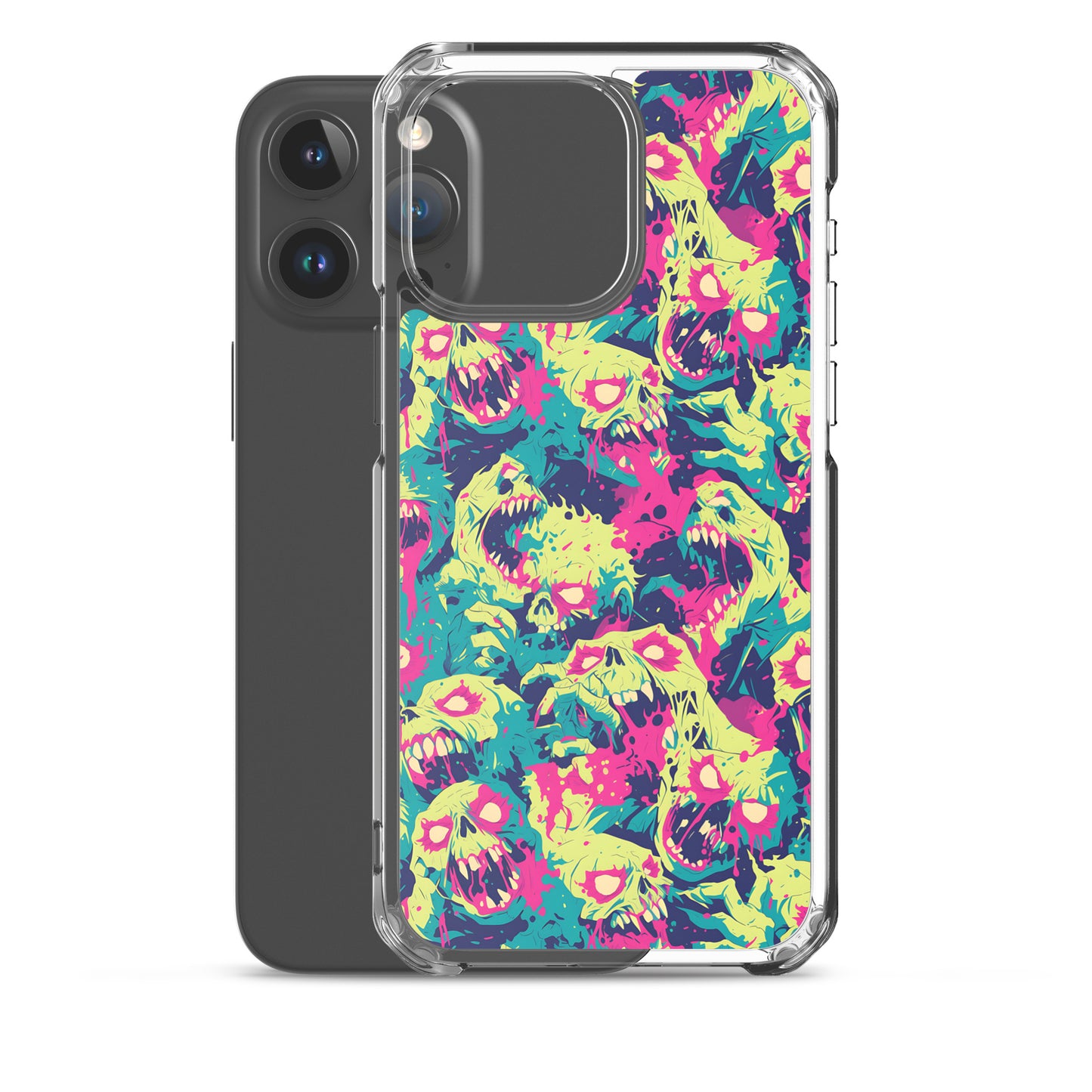 Cartoon Zombies Clear Case for iPhone®