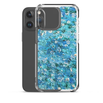 Abstract Blues Clear Case for iPhone® –  Free Delivery! Rock / Metal / Gothic / EDM / Clubwear - Alternative Apparel Only from Phase B Records.