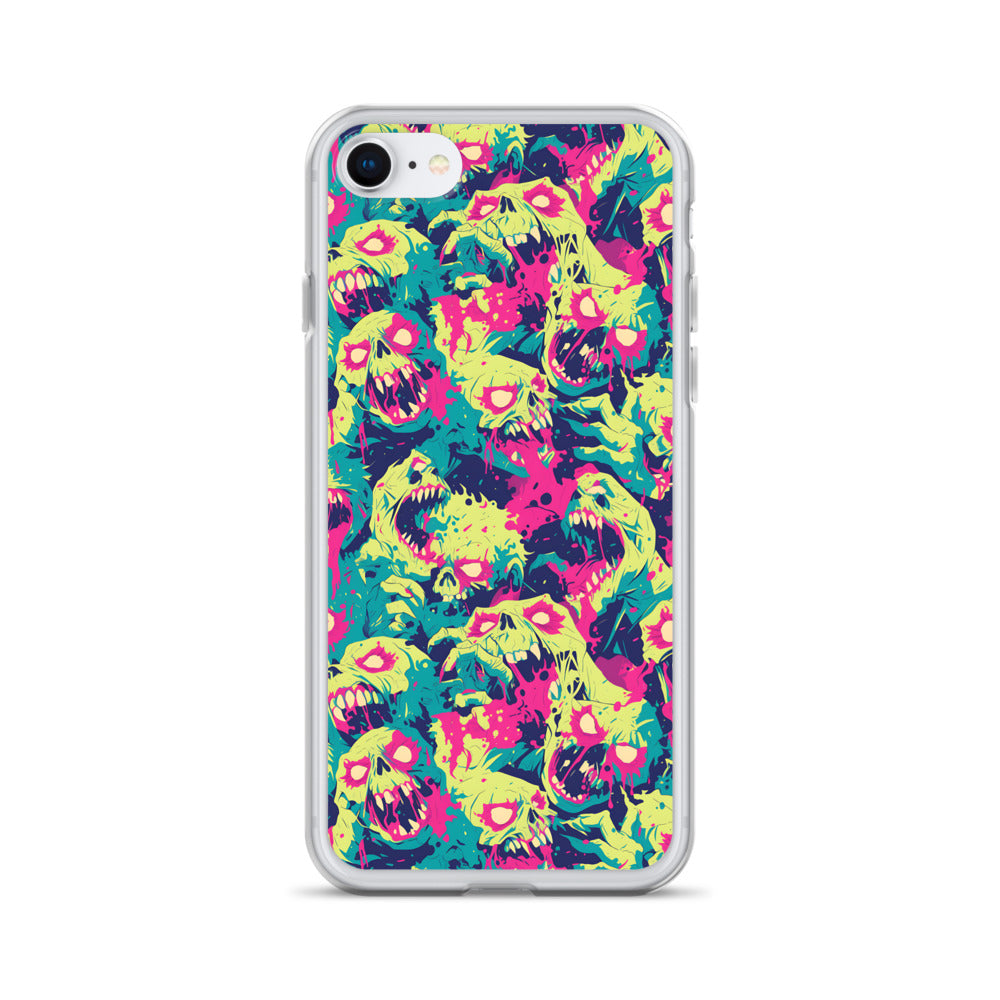 Cartoon Zombies Clear Case for iPhone®