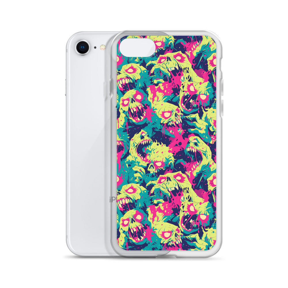 Cartoon Zombies Clear Case for iPhone®