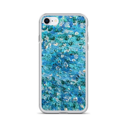 Abstract Blues Clear Case for iPhone® –  Free Delivery! Rock / Metal / Gothic / EDM / Clubwear - Alternative Apparel Only from Phase B Records.
