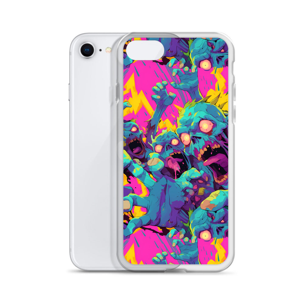 Cartoon Zombies Clear Case for iPhone®