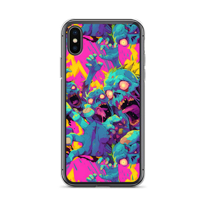 Cartoon Zombies Clear Case for iPhone®