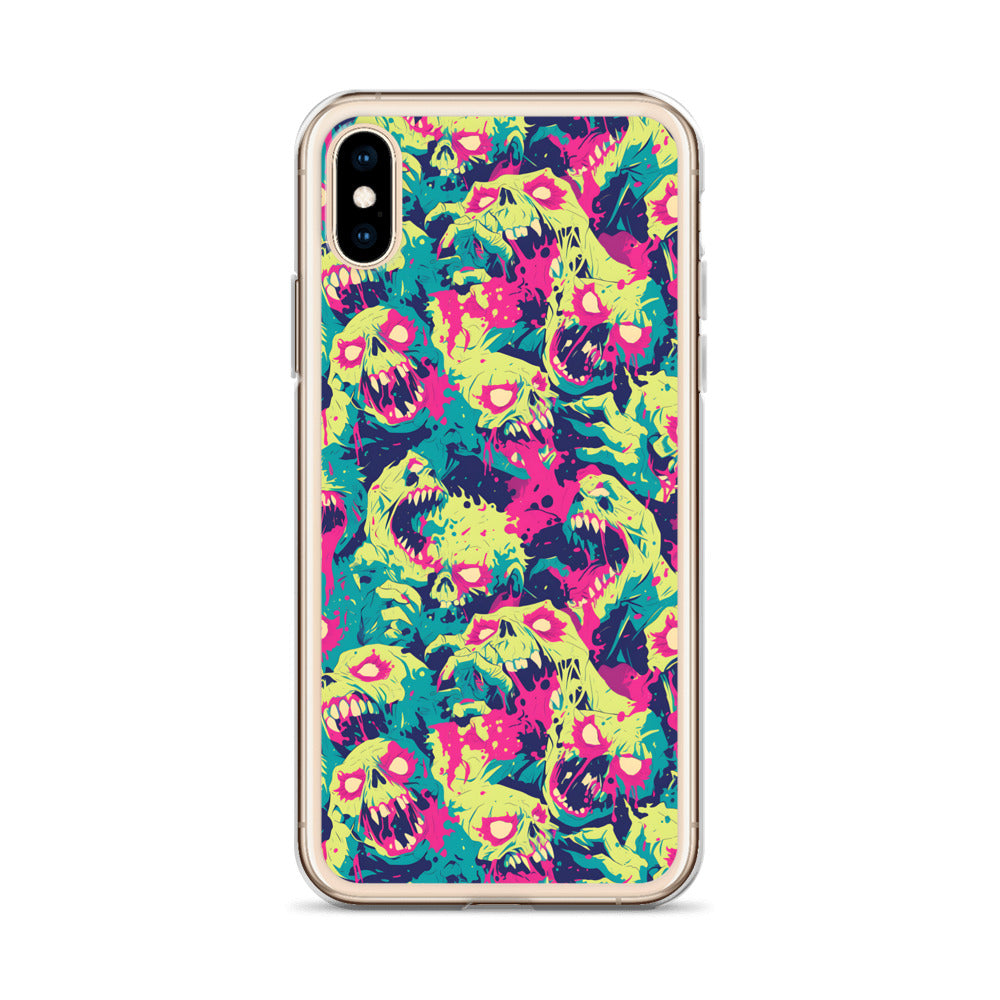 Cartoon Zombies Clear Case for iPhone®