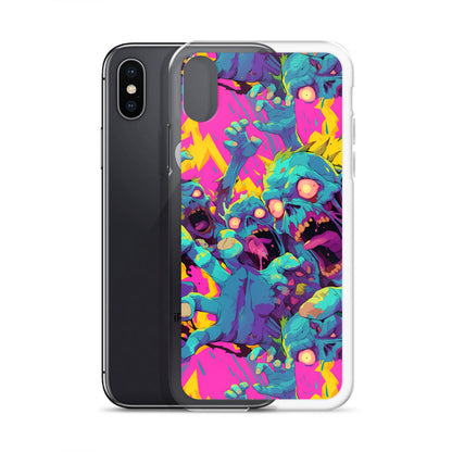 Cartoon Zombies Clear Case for iPhone®