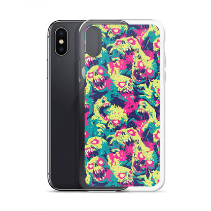 Cartoon Zombies Clear Case for iPhone®