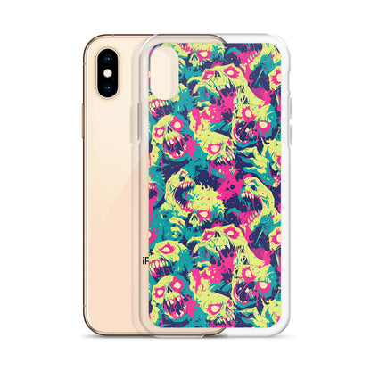 Cartoon Zombies Clear Case for iPhone®