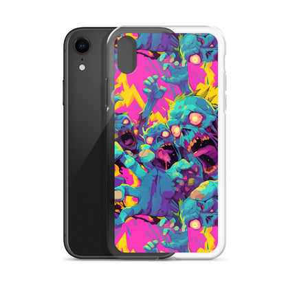 Cartoon Zombies Clear Case for iPhone®