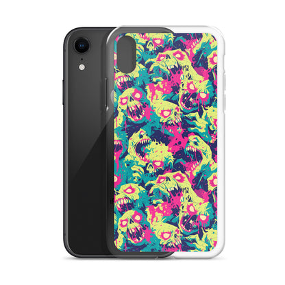 Cartoon Zombies Clear Case for iPhone®