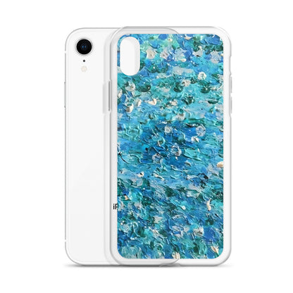 Abstract Blues Clear Case for iPhone® –  Free Delivery! Rock / Metal / Gothic / EDM / Clubwear - Alternative Apparel Only from Phase B Records.