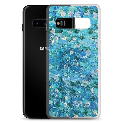 Abstract Blues Clear Case for Samsung® –  Free Delivery! Rock / Metal / Gothic / EDM / Clubwear - Alternative Apparel Only from Phase B Records.