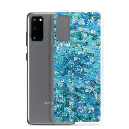 Abstract Blues Clear Case for Samsung® –  Free Delivery! Rock / Metal / Gothic / EDM / Clubwear - Alternative Apparel Only from Phase B Records.