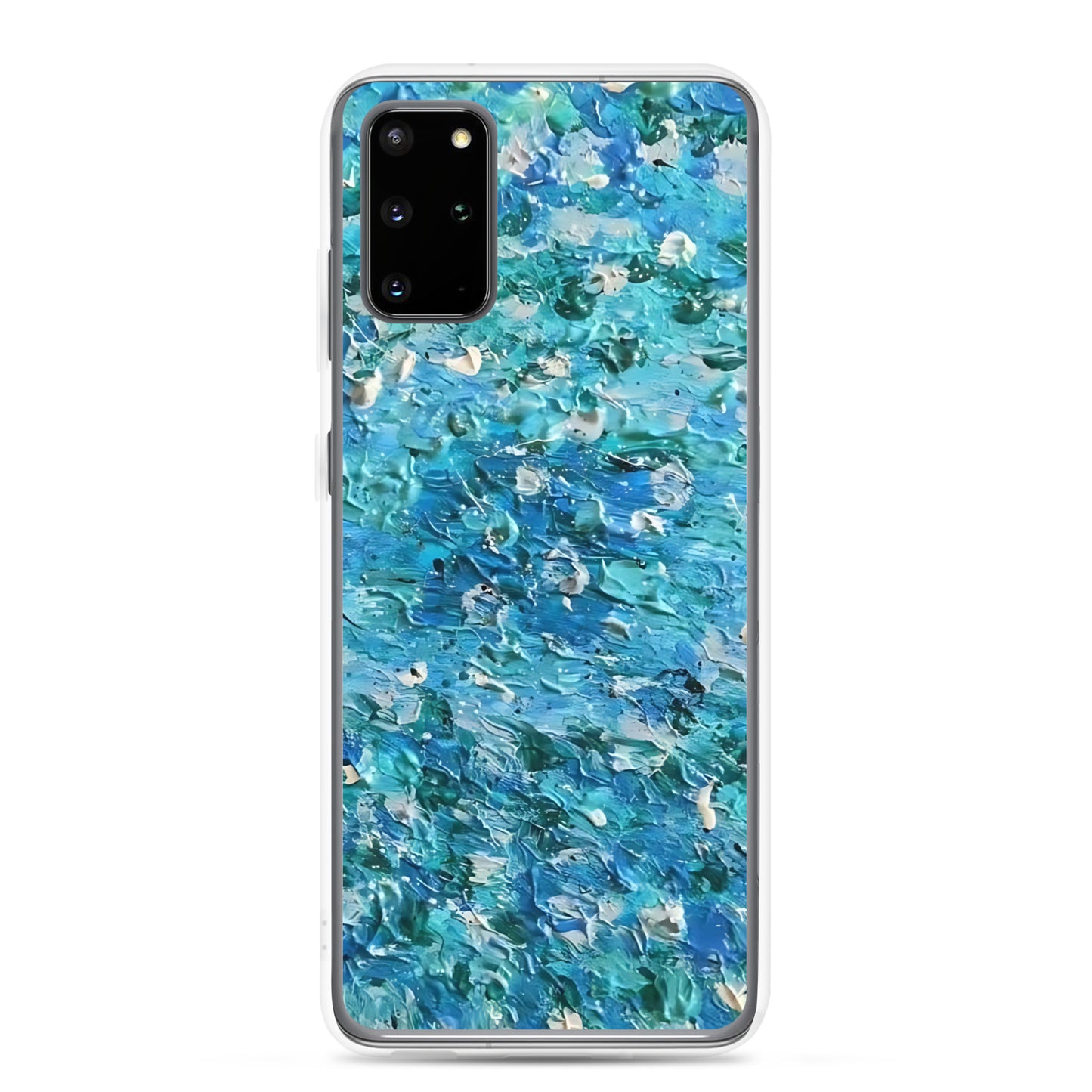 Abstract Blues Clear Case for Samsung® –  Free Delivery! Rock / Metal / Gothic / EDM / Clubwear - Alternative Apparel Only from Phase B Records.