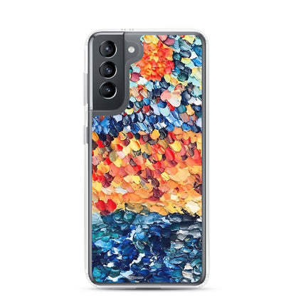 Abstract Beach Oils Art Clear Case for Samsung® –  Free Delivery! Rock / Metal / Gothic / EDM / Clubwear - Alternative Apparel Only from Phase B Records.