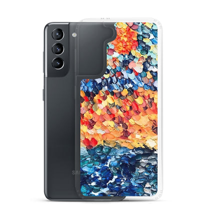 Abstract Beach Oils Art Clear Case for Samsung® –  Free Delivery! Rock / Metal / Gothic / EDM / Clubwear - Alternative Apparel Only from Phase B Records.