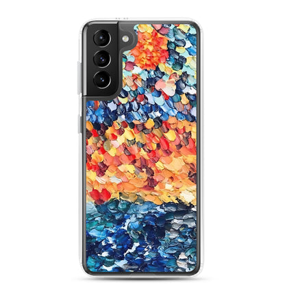 Abstract Beach Oils Art Clear Case for Samsung® –  Free Delivery! Rock / Metal / Gothic / EDM / Clubwear - Alternative Apparel Only from Phase B Records.