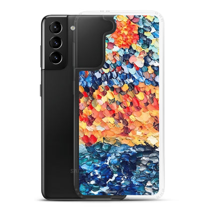 Abstract Beach Oils Art Clear Case for Samsung® –  Free Delivery! Rock / Metal / Gothic / EDM / Clubwear - Alternative Apparel Only from Phase B Records.