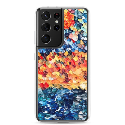 Abstract Beach Oils Art Clear Case for Samsung® –  Free Delivery! Rock / Metal / Gothic / EDM / Clubwear - Alternative Apparel Only from Phase B Records.