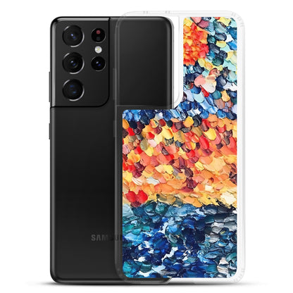 Abstract Beach Oils Art Clear Case for Samsung® –  Free Delivery! Rock / Metal / Gothic / EDM / Clubwear - Alternative Apparel Only from Phase B Records.