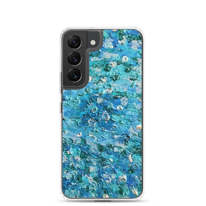 Abstract Blues Clear Case for Samsung® –  Free Delivery! Rock / Metal / Gothic / EDM / Clubwear - Alternative Apparel Only from Phase B Records.