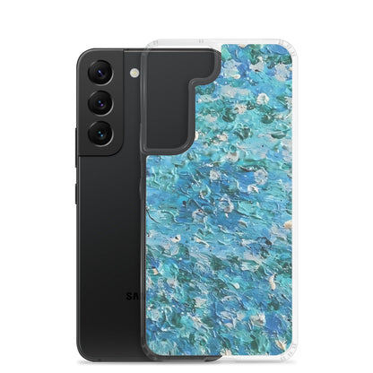 Abstract Blues Clear Case for Samsung® –  Free Delivery! Rock / Metal / Gothic / EDM / Clubwear - Alternative Apparel Only from Phase B Records.