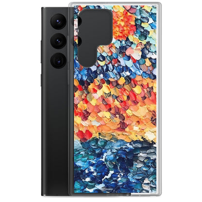 Abstract Beach Oils Art Clear Case for Samsung® –  Free Delivery! Rock / Metal / Gothic / EDM / Clubwear - Alternative Apparel Only from Phase B Records.