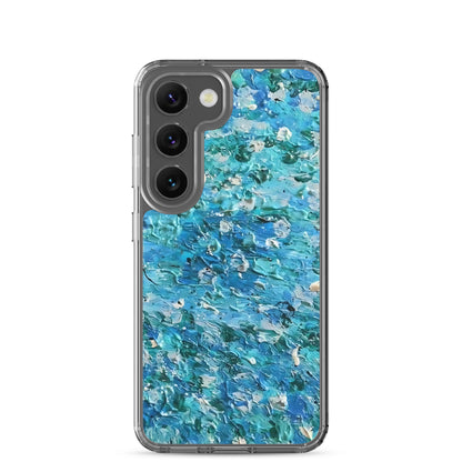 Abstract Blues Clear Case for Samsung® –  Free Delivery! Rock / Metal / Gothic / EDM / Clubwear - Alternative Apparel Only from Phase B Records.