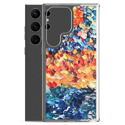 Abstract Beach Oils Art Clear Case for Samsung® –  Free Delivery! Rock / Metal / Gothic / EDM / Clubwear - Alternative Apparel Only from Phase B Records.