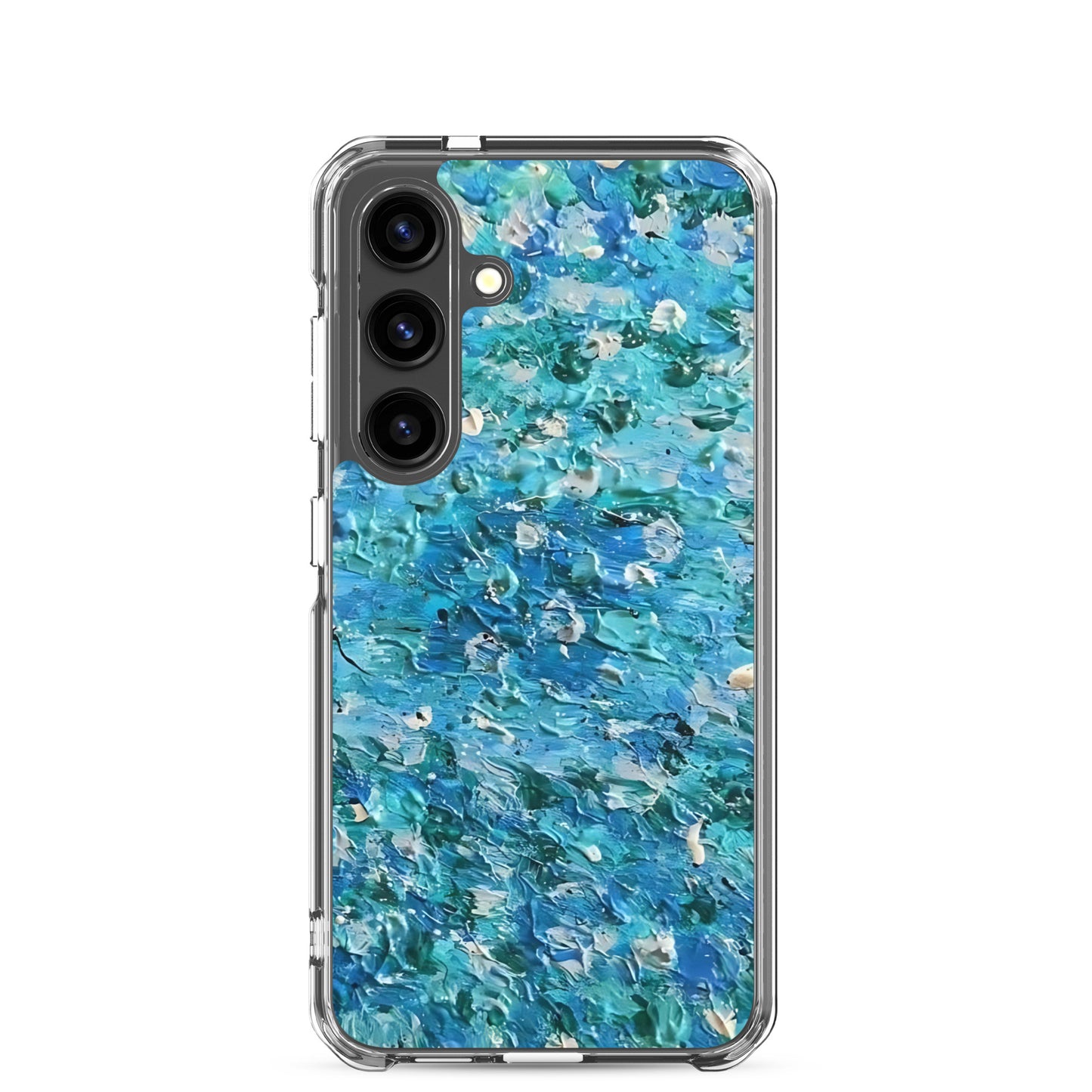 Abstract Blues Clear Case for Samsung® –  Free Delivery! Rock / Metal / Gothic / EDM / Clubwear - Alternative Apparel Only from Phase B Records.