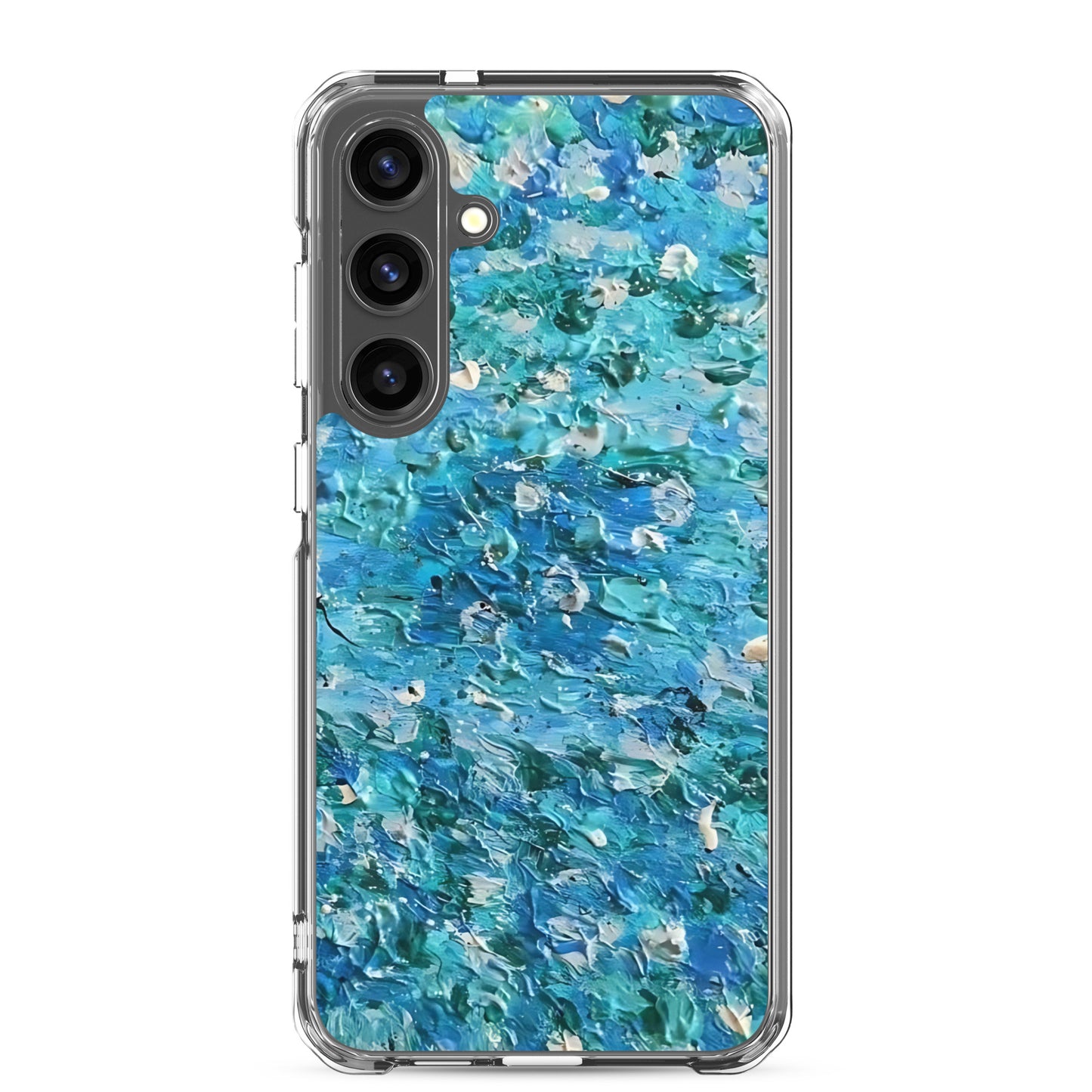 Abstract Blues Clear Case for Samsung® –  Free Delivery! Rock / Metal / Gothic / EDM / Clubwear - Alternative Apparel Only from Phase B Records.