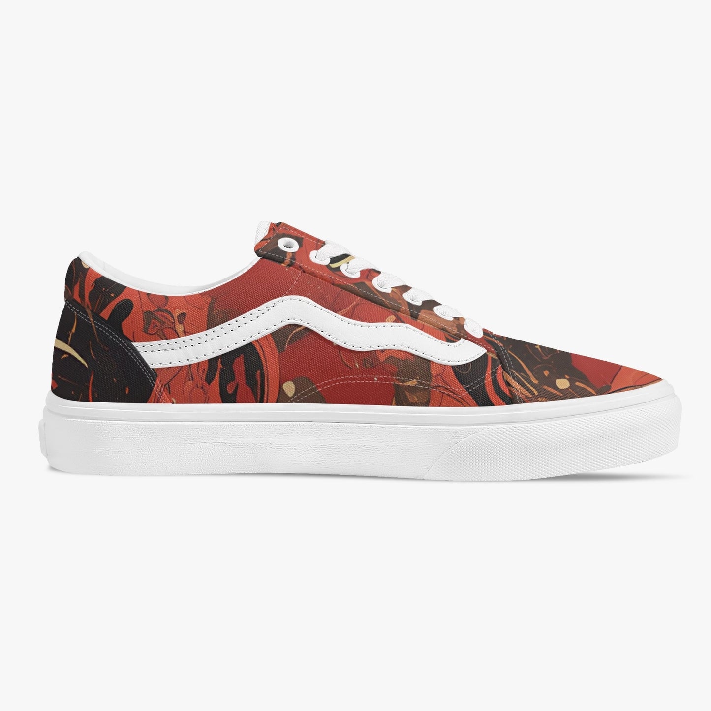 Batik Horror Low-Top Canvas Sneakers