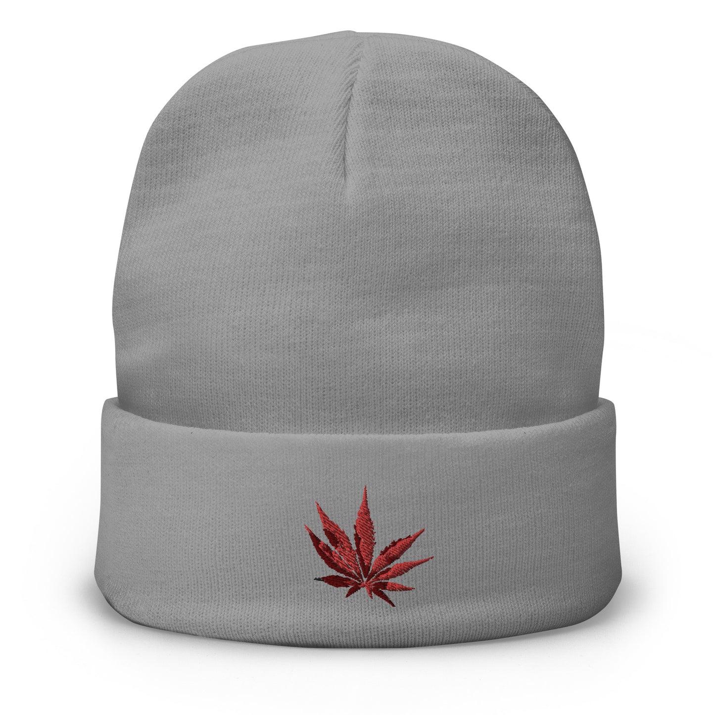 Weed Embroidered Beanie