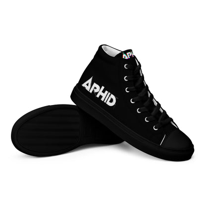 APHID -  Men’s high top canvas Rock / Metal shoes - Free Delivery! Alternative Graphic footwear / Nu Metal