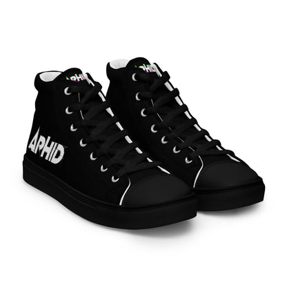 APHID -  Men’s high top canvas Rock / Metal shoes - Free Delivery! Alternative Graphic footwear / Nu Metal