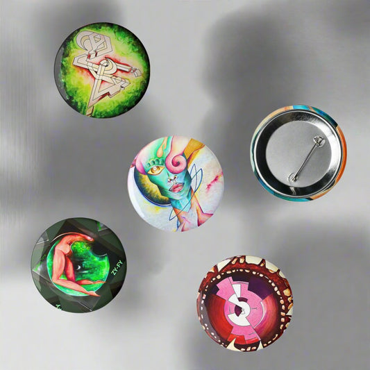 phase b records ZY-FY Set of pin buttons