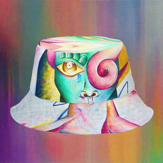 phase b records ZY-FY Upside Down + Alien Head Reversible bucket hat
