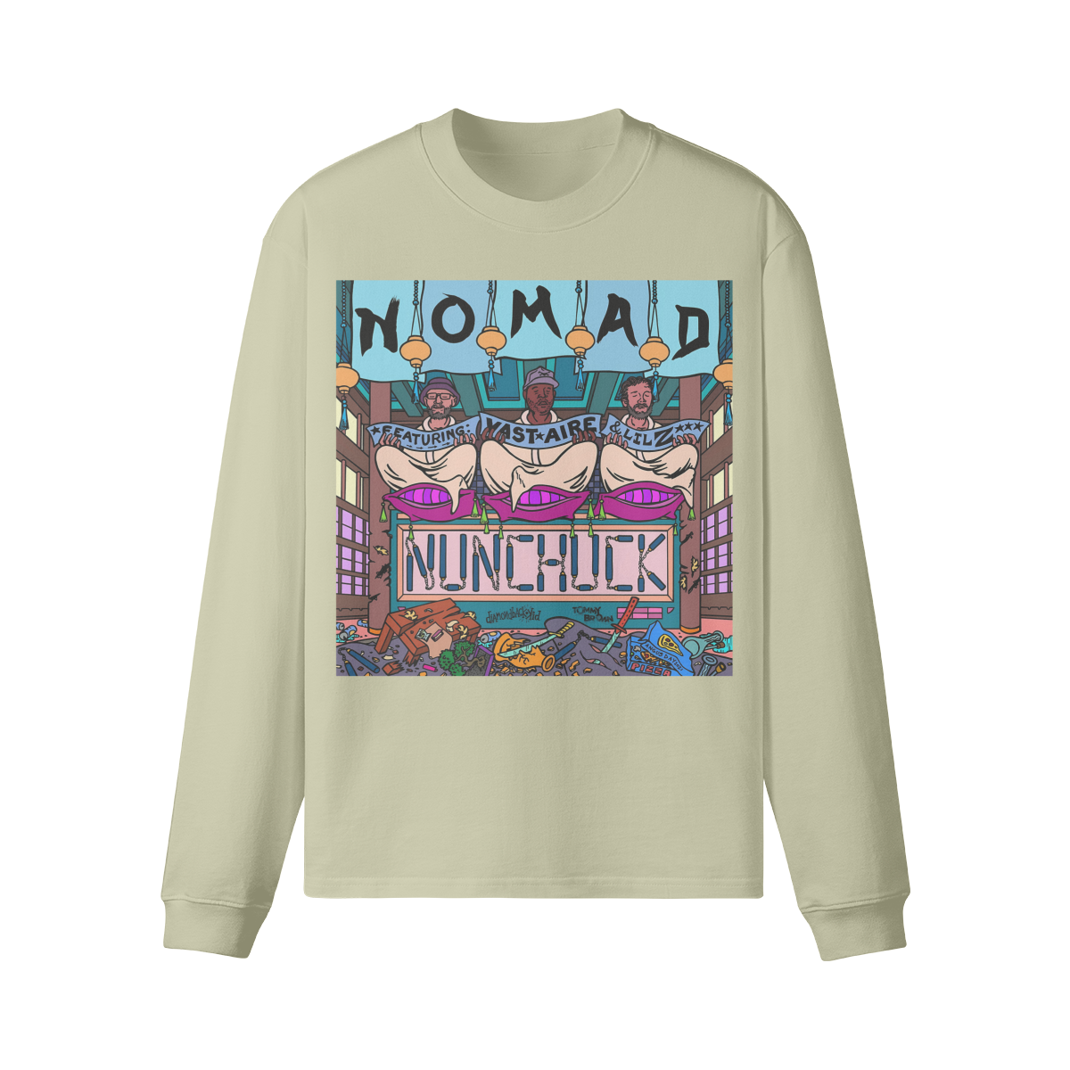 NOMAD - NUNCHUCK Unisex Crew Neck Loose Long Sleeve