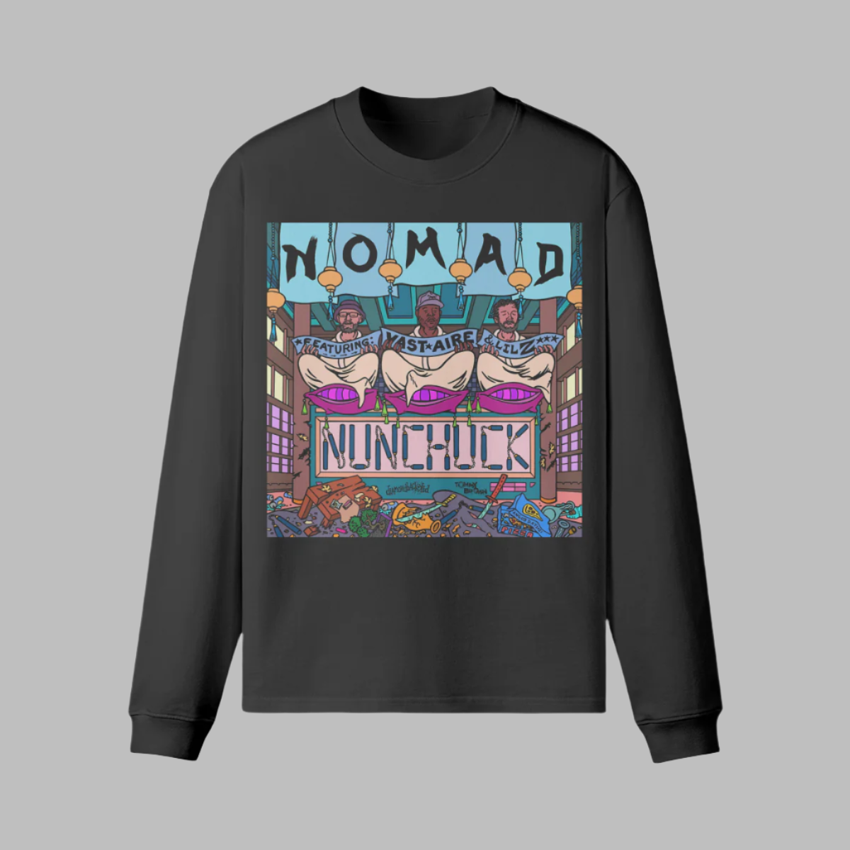 NOMAD - NUNCHUCK Unisex Crew Neck Loose Long Sleeve