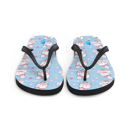 Ice cream bunny rabbit Flip-Flops